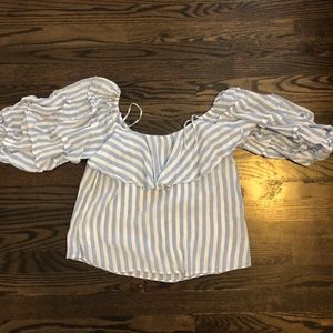 off the shoulder summer blouse